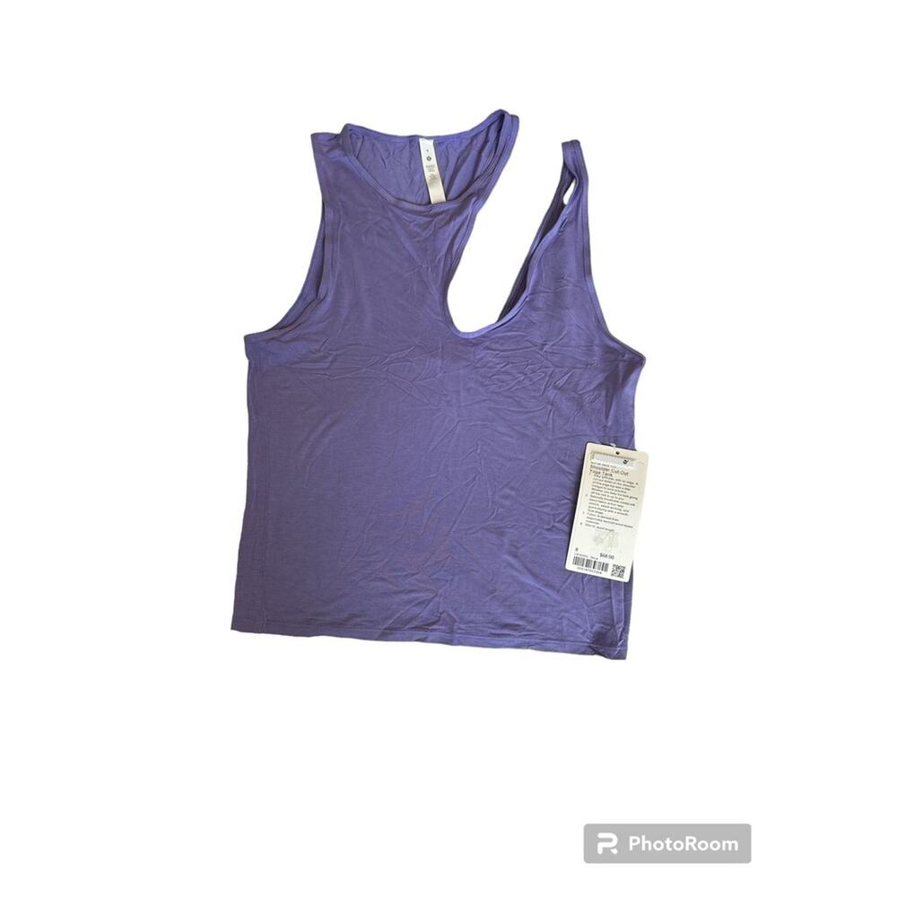 *NWT, Lululemon, Women, Shoulder Cut-Out Yoga Tank, Sz 8, Purple - Picture 3 of 6